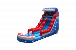 18ft Stars and Stripes Waterslide